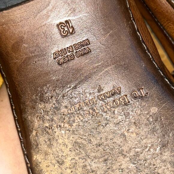 To Boot New York Shoes Mens Size 13 Brown Leather Driving Loafer Slip On - Picture 9 of 9